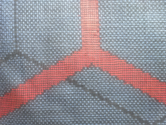 JAPANESE KIMONO / ANTIQUE KIMONO / SILK / DORO OSHIMA TSUMUGI / WOVEN KIKKO PATTERN / 5MARUKI